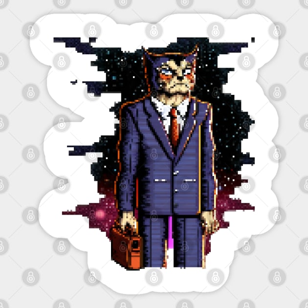 G-Cat Sticker by Pixel-Eye
